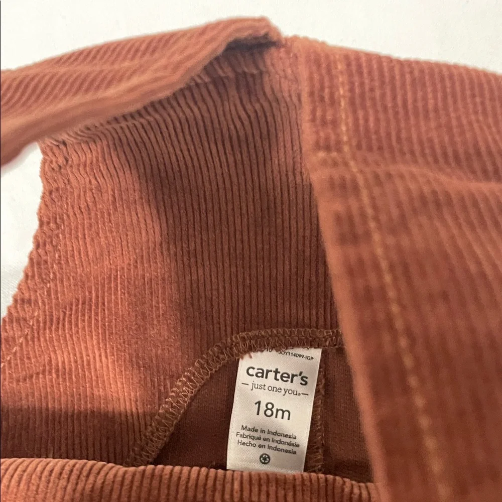 Carter's Brown Corduroy Overalls